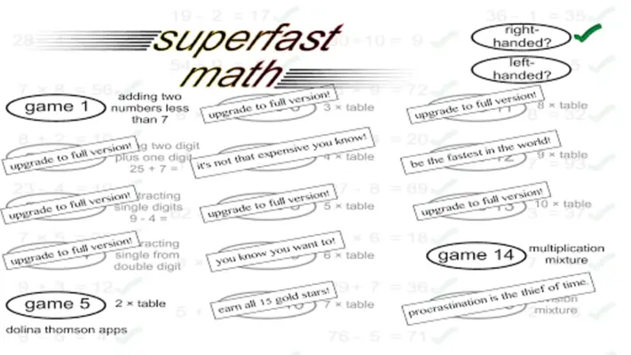 SuperfastMathLite android App screenshot 14